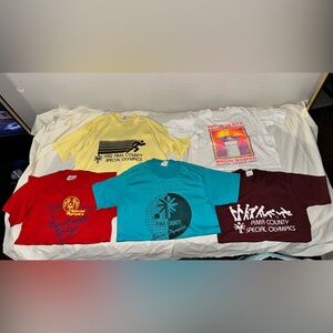 Special Olympics Collection of Short Sleeve Graphic Tees - Multicolor set of 5